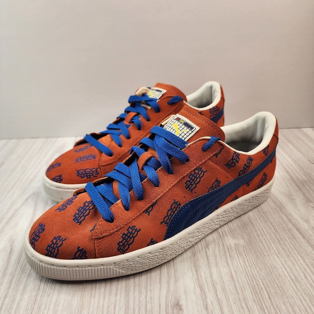 Puma Basket Dee & Ricky NYC Surf The Web Shoe, Orange/Blue Size 9 New No Box